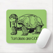 Tortoises zijn COOL. Mousepad Muismat (Met muis)