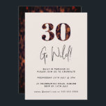 Tortoiseshel 30th Birthday Kaart<br><div class="desc">Kan volledig worden aangepast aan uw behoeften. © Gorjo Design. Gemaakt voor je via het Zazzle platform. // Hulp nodig bij het aanpassen van uw ontwerp? Heb je andere ideeën? Je kunt me direct aanraken (Zoe). Optioneel: De achtergrondkleur en de doopvonten kunnen worden veranderd om uw thema aan te passen....</div>
