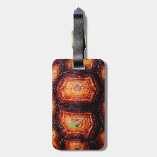 Tortoiseshel Bagagelabel (Achterkant verticaal)