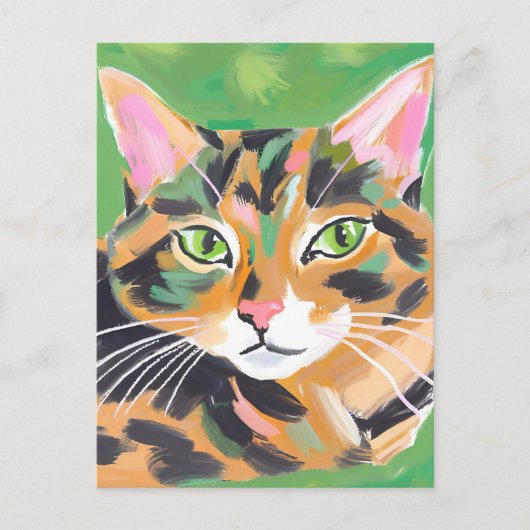 Tortoiseshel Cat Briefkaart (Voorkant)