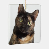 Tortoiseshel Cat Keramisch Ornament (Rechts)