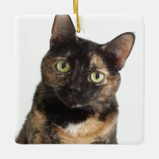 Tortoiseshel Cat Keramisch Ornament
