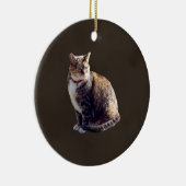 Tortoiseshel Cat Keramisch Ornament (Rechts)