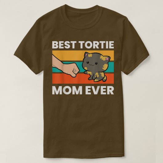 Tortoiseshel Cat mam Best Tortie Mam Ever T-shirt (Design voorkant)