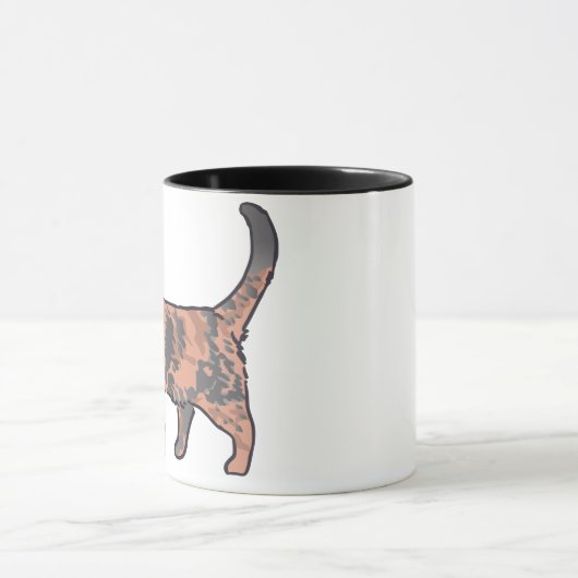 Tortoiseshel Cat Mok (Midden)