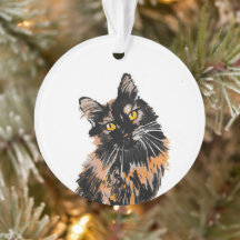 Tortoiseshel Cat Ornament
