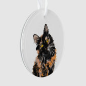 Tortoiseshel Cat Ornament (voorkant)