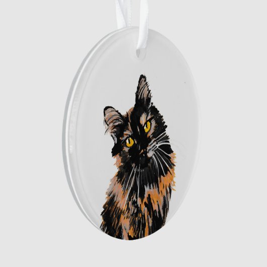 Tortoiseshel Cat Ornament (voorkant)