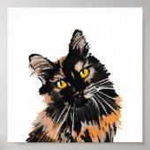 Tortoiseshel Cat Print (Voorkant)