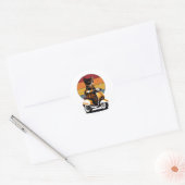 Tortoiseshel Cat Ronde Sticker (Envelop)