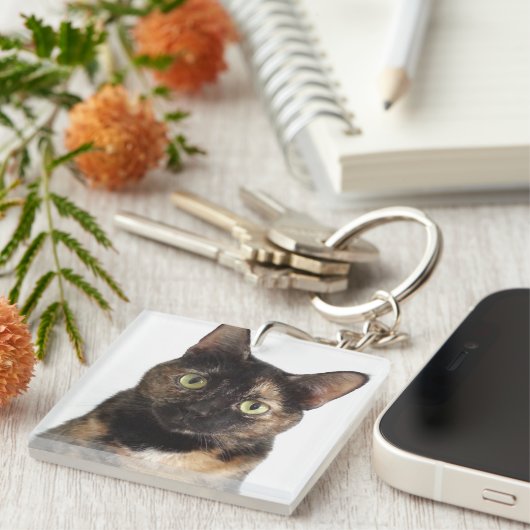 Tortoiseshel Cat Sleutelhanger (Voorkant Rechts)