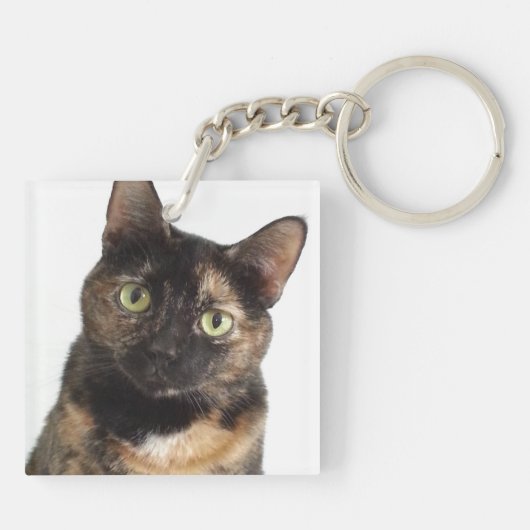 Tortoiseshel Cat Sleutelhanger (Achterkant)