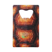 Tortoiseshel Creditkaart Flessenopener (Voorkant)