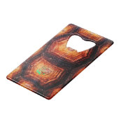 Tortoiseshel Creditkaart Flessenopener (Achterkant Gekanteld)