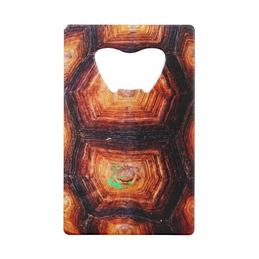 Tortoiseshel Creditkaart Flessenopener (Achterkant)