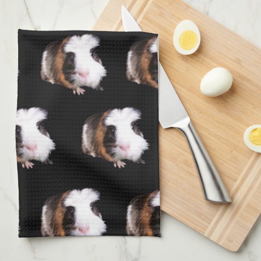 Tortoiseshel Guinee Pigs Pattern, Tea Towel Theedoek (Quarter Fold)