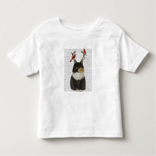 Tortoiseshel Kat met Antlers en Rode vogels Kinder Shirts
