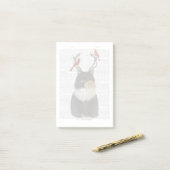 Tortoiseshel Kat met Antlers en Rode vogels Post-it® Notes (Op bureau)