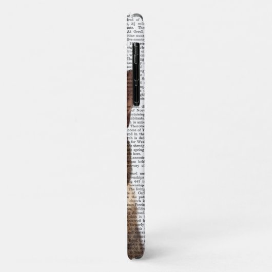 Tortoiseshel Kat met partijdig Pet Case-Mate iPhone Case (Achterkant/links)