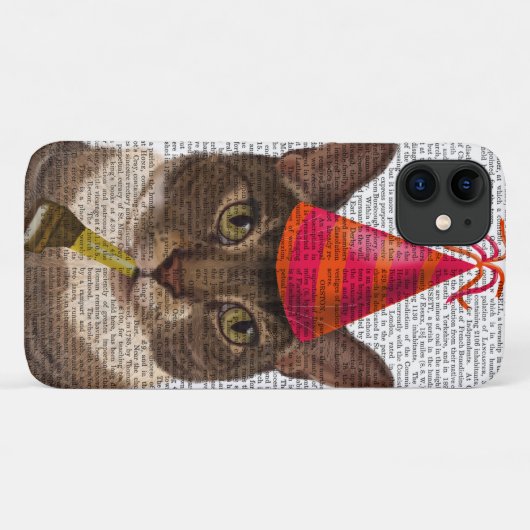 Tortoiseshel Kat met partijdig Pet Case-Mate iPhone Case (Achterkant (horizontaal))