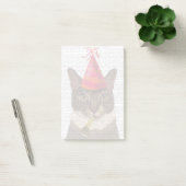 Tortoiseshel Kat met partijdig Pet Post-it® Notes (Kantoor)
