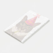 Tortoiseshel Kat met partijdig Pet Post-it® Notes (Schuin)