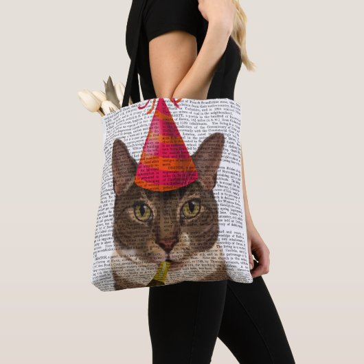 Tortoiseshel Kat met partijdig Pet Tote Bag (Dichtbij)
