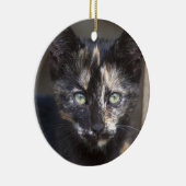 Tortoiseshel Kitten Keramisch Ornament (Rechts)