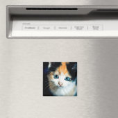 Tortoiseshel kitten magneet (Insitu (Vaatwasser))