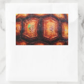 Tortoiseshel Rechthoekige Sticker (Tas)