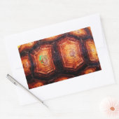 Tortoiseshel Rechthoekige Sticker (Envelop)