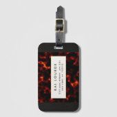 Tortoiseshel Stylish Chic Bagagelabel (Voorkant (verticaal))