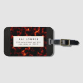 Tortoiseshel Stylish Chic Bagagelabel (Voorkant (horizontaal))