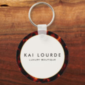 Tortoiseshel Stylish Chic Sleutelhanger (Achterkant)