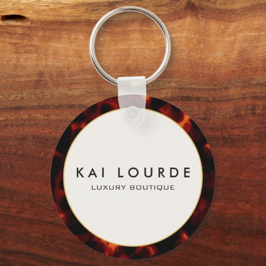 Tortoiseshel Stylish Chic Sleutelhanger (Achterkant)