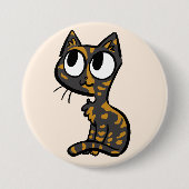 Tortoiseshell Cat Button (Voorkant)