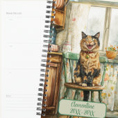 Tortoiseshell Cat Undated Appointment Book Diary Planner