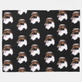 Tortoiseshell cavia's grote fleece deken. deken (Voorkant (Horizontaal))