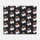Tortoiseshell cavia's Medium fleece deken. Deken (Voorkant (Horizontaal))