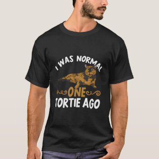 Tortoiseshell kat ik was normaal een tortie gelede t-shirt