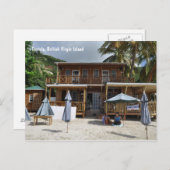 Tortola, British Virgin Island Beach Postcard Briefkaart (Voorkant / Achterkant)