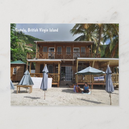 Tortola, British Virgin Island Beach Postcard Briefkaart (Voorkant)