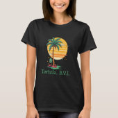 Tortola BVI B.V.I Britse Maagdeneilanden Souvenir T-shirt (Voorkant)