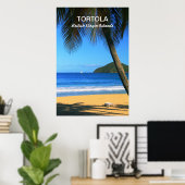 Tortola, poster van de Britse Maagdeneilanden (Thuiskantoor)