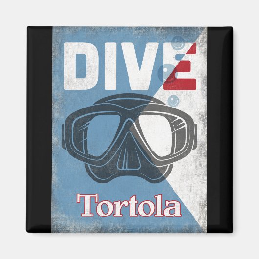 Tortola scuba duikmasker magneet (Voorkant)