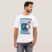 Tortola  scuba duikmasker t-shirt (Voorkant volledig)