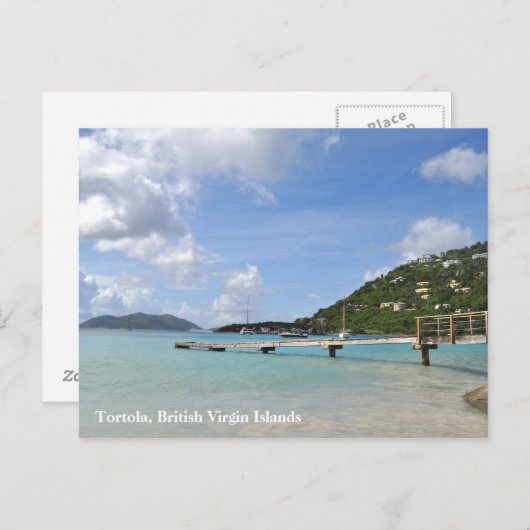 Tortola Small Dock Poscard Briefkaart (Voorkant / Achterkant)
