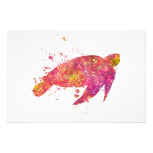 Tortue de Mer Ocean Mer Vie Marine Natuur Monde Te Foto Afdruk