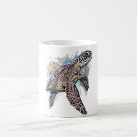 Tortuga de mar multicolor koffiemok (Center)