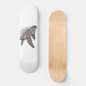 Tortuga de mar multicolor persoonlijk skateboard (Voorkant)
